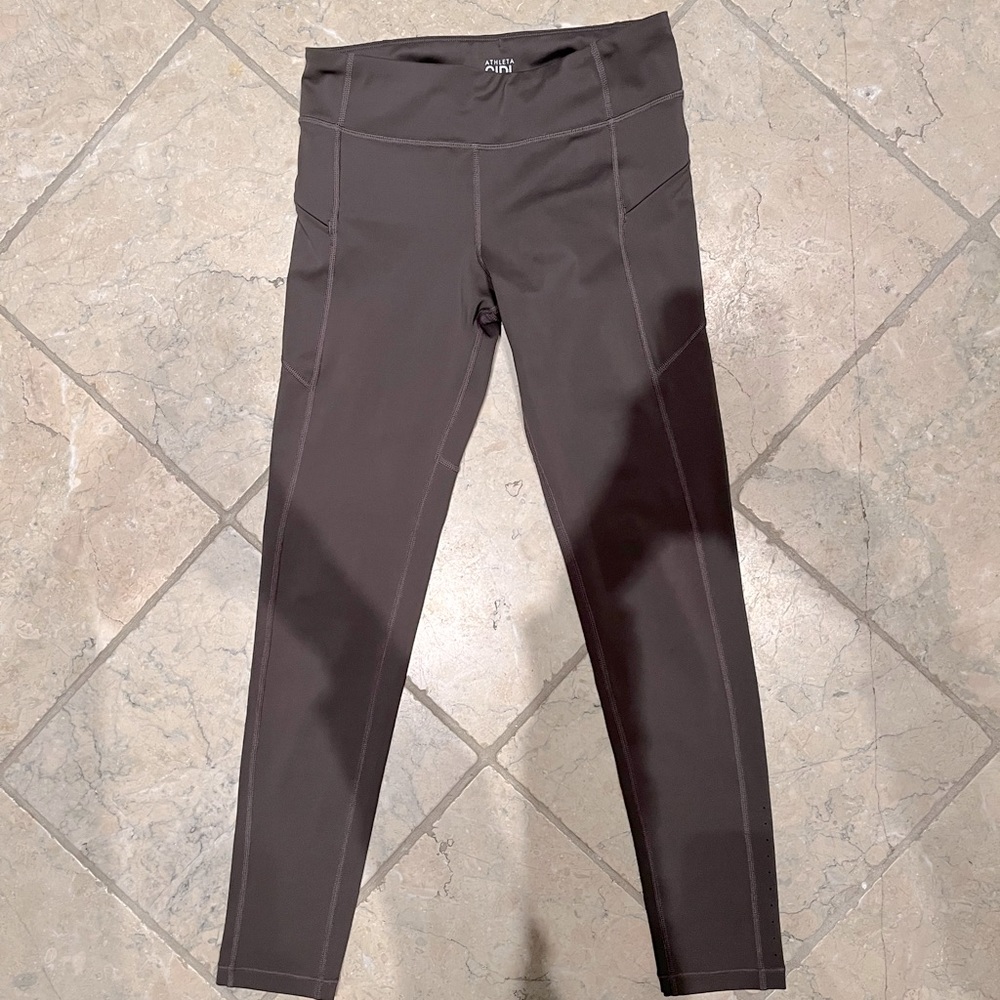 Purple grey athlete girl leggings size 14